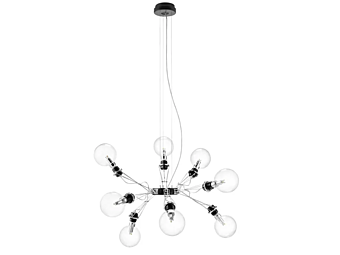 Подвесная лампа из стекла и алюминия с регулировкой яркости Lumina Matrix Otto 385