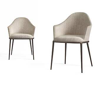 Кресло с металлическим основанием, EGO ZEROVENTIQUATTRO Parable EGS421