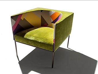 Кресло с подлокотниками из ткани ERBA ITALIA Liolà