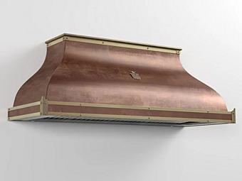 Настенная медная вытяжка с интегрированным освещением Officine Gullo CPP004 CPP004 фабрика Officine Gullo из Италии