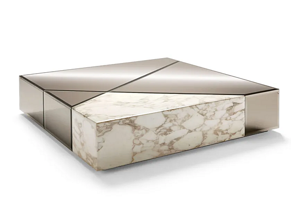 Кофейный столик квадратной формы из мрамора OPERA CONTEMPORARY Cyrano 45 45167 фабрика OPERA CONTEMPORARY из Италии. Фото №1