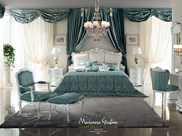 Прикроватная тумбочка с ящиками из дерева MODENESE GASTONE 13206 фабрика MODENESE GASTONE из Италии. Фото №3