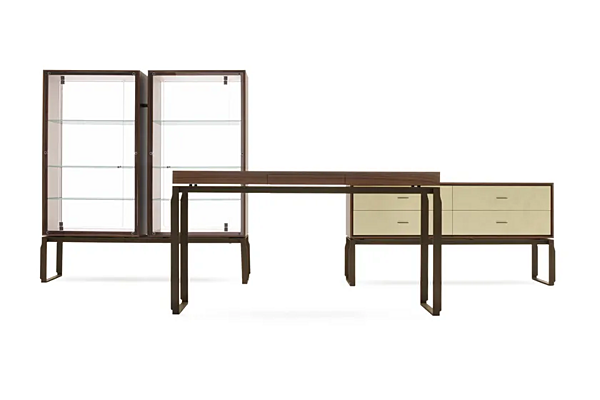 Прямоугольный консольный стол из дерева с ящиками GIORGETTI AEI 60003, 60008, 60009 фабрика GIORGETTI из Италии. Фото №3