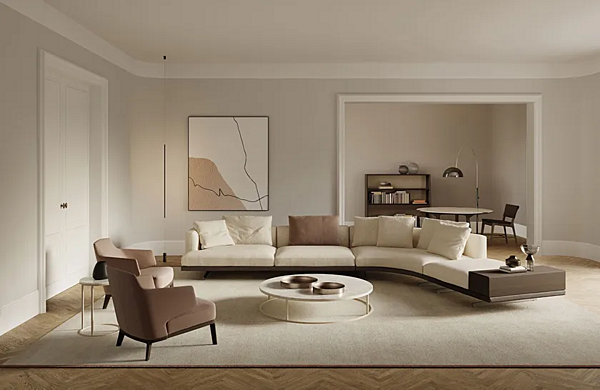 Напольная книжная полка из фанеры Frigerio Analog 18200F фабрика Frigerio из Италии. Фото №3