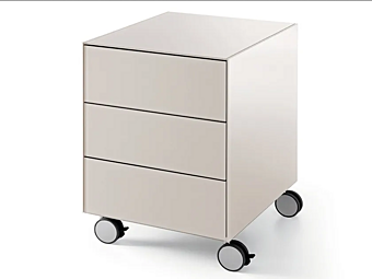 Офисный контейнер с колесами из стекла Gallotti&Radice Air Drawer 3 фабрика Gallotti & Radice из Италии