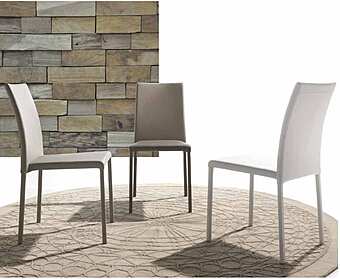 Стул из массива дерева, металла и эко-кожи ARREX A216 фабрика ARREX из Италии