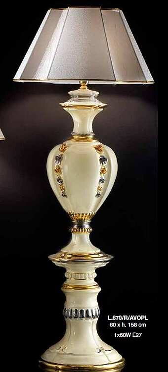 Напольная лампа LORENZON Creazioni Luminose L.670/R/AVOPL фабрика LORENZON (F.LLI LORENZON) из Италии