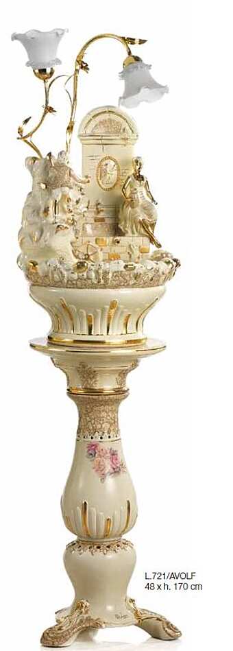 Напольная лампа LORENZON Arte e Ceramica L.721/AVOLF