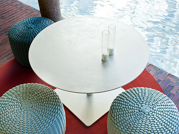 Кофейный столик круглой формы с высотой регулируемой PAOLA LENTI Giro B58E фабрика PAOLA LENTI из Италии. Фото №5