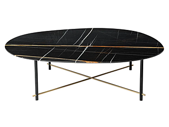 Журнальный столик с круглой мраморной столешницей CASAMILANO SHANGHAI фабрика CASAMILANO из Италии