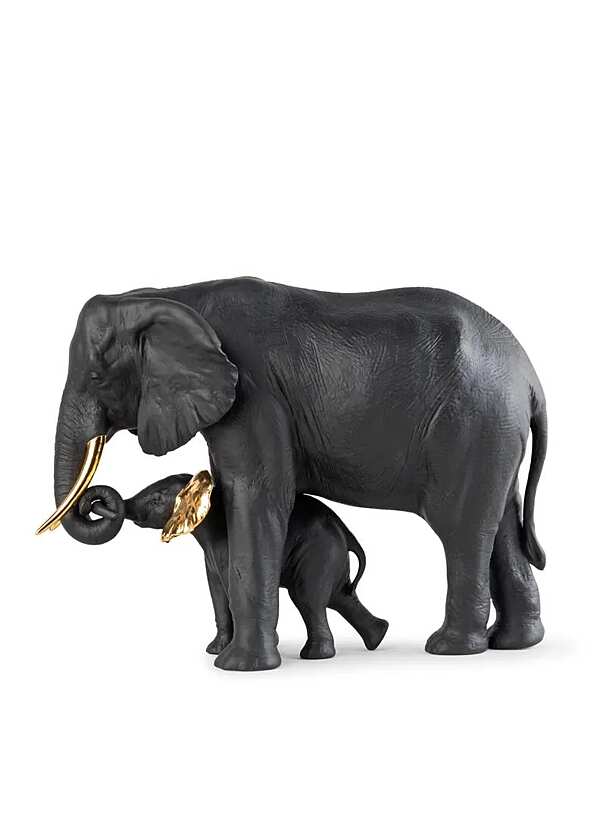 Скульптура LLADRO Leading the way Sculpture. Black-gold. Limited Edition фабрика LLADRO из Италии. Фото №1