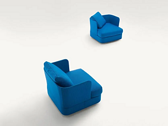 Обитое кресло для сада с подлокотниками PAOLA LENTI Cove B25G фабрика PAOLA LENTI из Италии