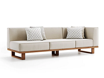 Диван на три места с тканевой обивкой Atmosphera  9 Zero PF.OUT.90.M3.BA2AD+PF.OUT.90.CA+(PF.OUT.90.CC*2) фабрика ATMOSPHERA из Италии