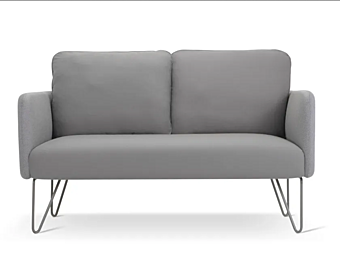 Диван с обитой спинкой на два места из ткани Doumo Adrenalina DOUMO2P фабрика ADRENALINA из Италии