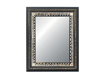 Настенное зеркало в раме из керамики Moresco L_Antica Deruta SP / 19 / 90X110