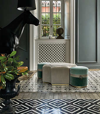 Пуф ANGELO CAPPELLINI ALLURE 34111 фабрика ANGELO CAPPELLINI из Италии