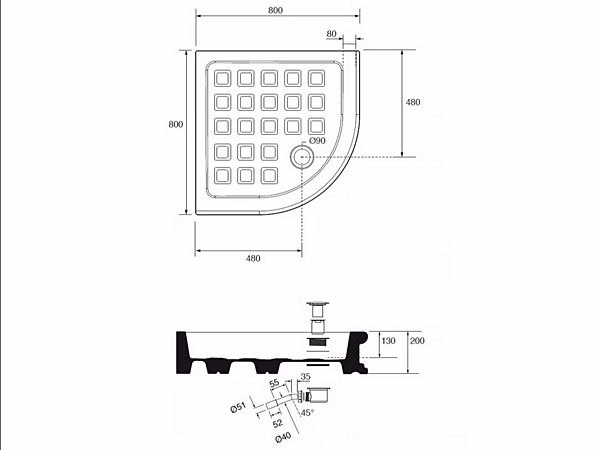 Угловая керамическая поддона для душа Aurora Gentry Home фабрика Gentry Home из Италии. Фото №2