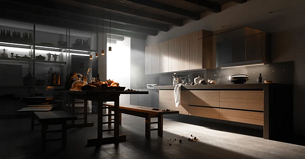 Кухня с фасадами из ели VALCUCINE  Artematica Tactil фабрика VALCUCINE из Италии. Фото №8