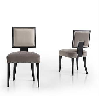 Стул из массива дерева с мягкой обивкой DECORA ( LCI STILE) D002L фабрика DECORA ( LCI STILE) из Италии