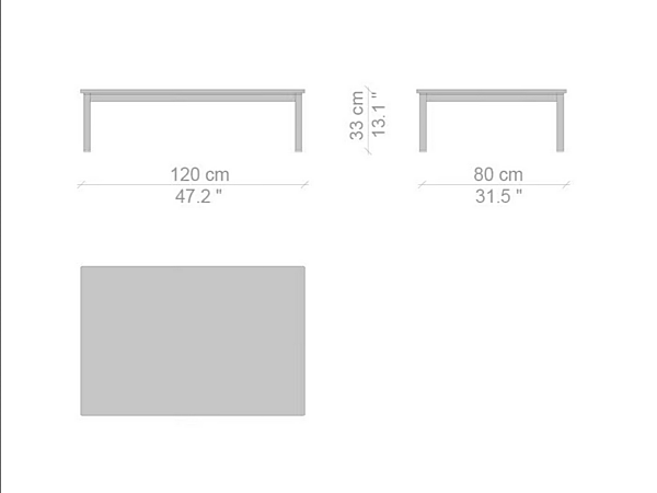 Прямоугольный боковой столик из мрамора CASSINA 10 Table en Tube Basse Outdoor 010 фабрика CASSINA из Италии. Фото №7