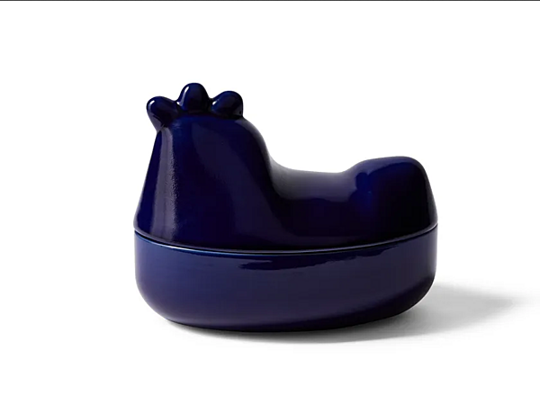 Керамическая коробка для хранения с глянцевой эмалью TAAC Chicken CASSINA фабрика CASSINA из Италии. Фото №1