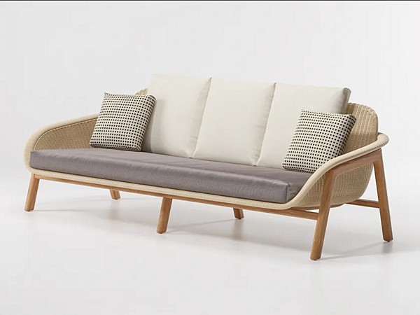 Садовый диван из синтетического волокна KETTAL VIMINI KS1500300 фабрика KETTAL из Италии. Фото №2