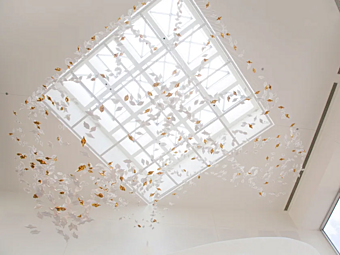 Подвесная LED лампа из фарфора в форме листа HABERDASHERY Leaf . Custom