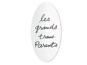 Настенное овальное зеркало из стекла CASSINA Les Grands Trans-Parents