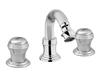 Бидетный смеситель из нержавеющей стали с тремя отверстиями Gaia Mobili Olympia фабрика GAIA из Италии