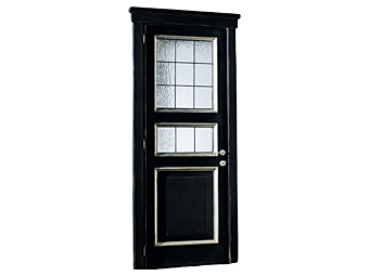 Дверь с деревянной рамой и стеклом Interiors Italia PO805 фабрика Interiors Italia из Италии