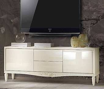 Тумба под TV из массива дерева с 2 дверцами и 2 ящиками BELLUTTI 1210T фабрика BELLUTTI из Италии
