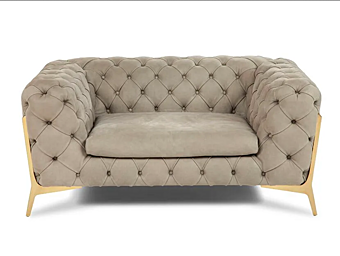 Кресло с подлокотниками из tufted кожи Belle Epoque Calia Italia CAL 1014