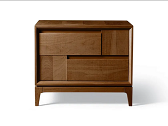 Прикроватная тумбочка из ореха с ящиками DALE Trama e Ordito M 120 фабрика DALE из Италии