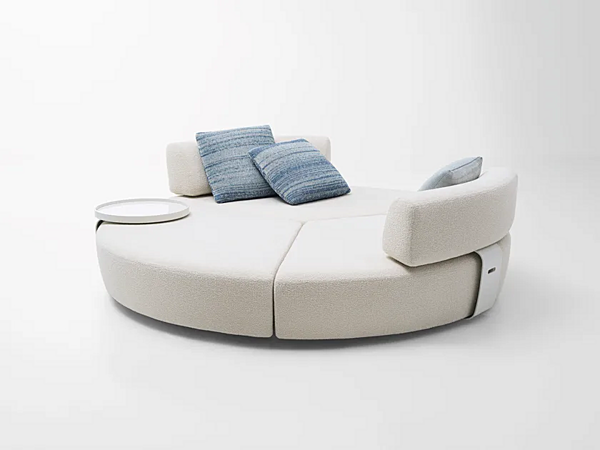 Круглый садовый диван с тканевой обивкой PAOLA LENTI Elianto B213A фабрика PAOLA LENTI из Италии. Фото №1
