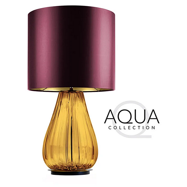 Настольная лампа из муранского стекла Aqua Uno Abrissi 11115 фабрика ABRISSI из Италии. Фото №3