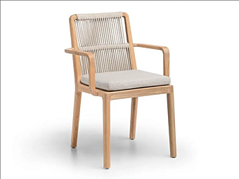 Кресло с подлокотниками из тика Molteni & C  Cobea фабрика Molteni & C.(+VITRA) из Италии