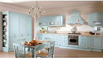 Кухня из массива дерева с островом LUBE CUCINE Agnese 02 фабрика LUBE CUCINE из Италии