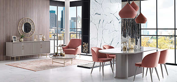 Обеденный стол Astoria фабрика Enza Home из Италии. Фото №2