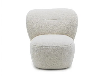 Кресло с обитой спинкой из ткани Gervasoni Loll 07 фабрика Gervasoni из Италии