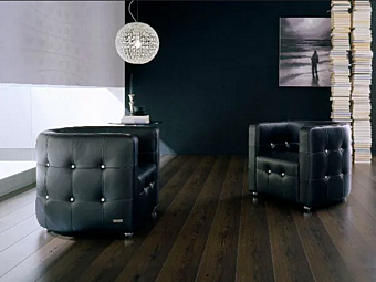 Кресло с обитой спинкой из ткани MitoHome Pegaso