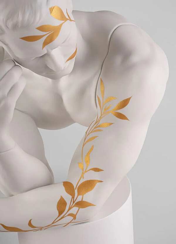 Скульптура LLADRO Reflections of Nature - Him Sculpture. White-gold фабрика LLADRO из Италии. Фото №4