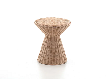Кофейный столик-табурет из плетеного ротанга Bolla 12 Gervasoni фабрика Gervasoni из Италии