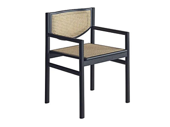 Кресло с подлокотниками из ясеня и плетеного каната CASAMILANO KLARA фабрика CASAMILANO из Италии