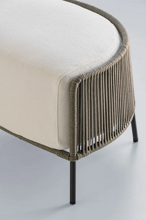 Садовый пуф из ткани и веревки POTOCCO Ola 923/O фабрика POTOCCO из Италии. Фото №2