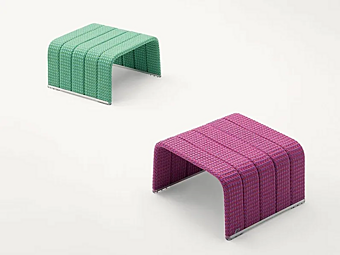 Боковой столик с тканевой обивкой PAOLA LENTI Frame B18F
