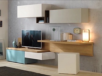 Настенная деревянная система хранения LV1 MORETTI COMPACT LV107 фабрика MORETTI  COMPACT из Италии