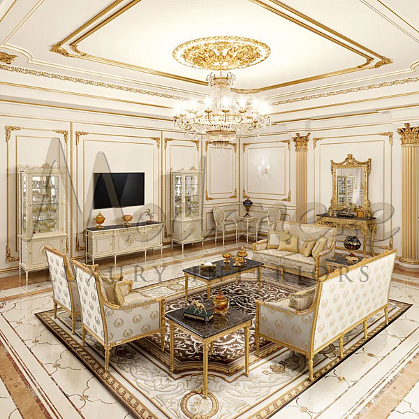 Прямоугольный журнальный стол из дерева MODENESE GASTONE 14834 фабрика MODENESE GASTONE из Италии. Фото №4