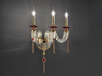 Настенный светильник с кристаллами Сваровски Julienne A3 Euroluce Lampadari фабрика EUROLUCE LAMPADARi из Италии