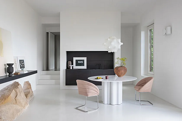 Кресло с обитой спинкой из ткани SABA Petite Fleur 2105 фабрика SABA из Италии. Фото №7