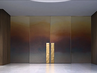 Система раздвижных и неподвижных дверей из металла BARAUSSE Luminova фабрика BARAUSSE из Италии